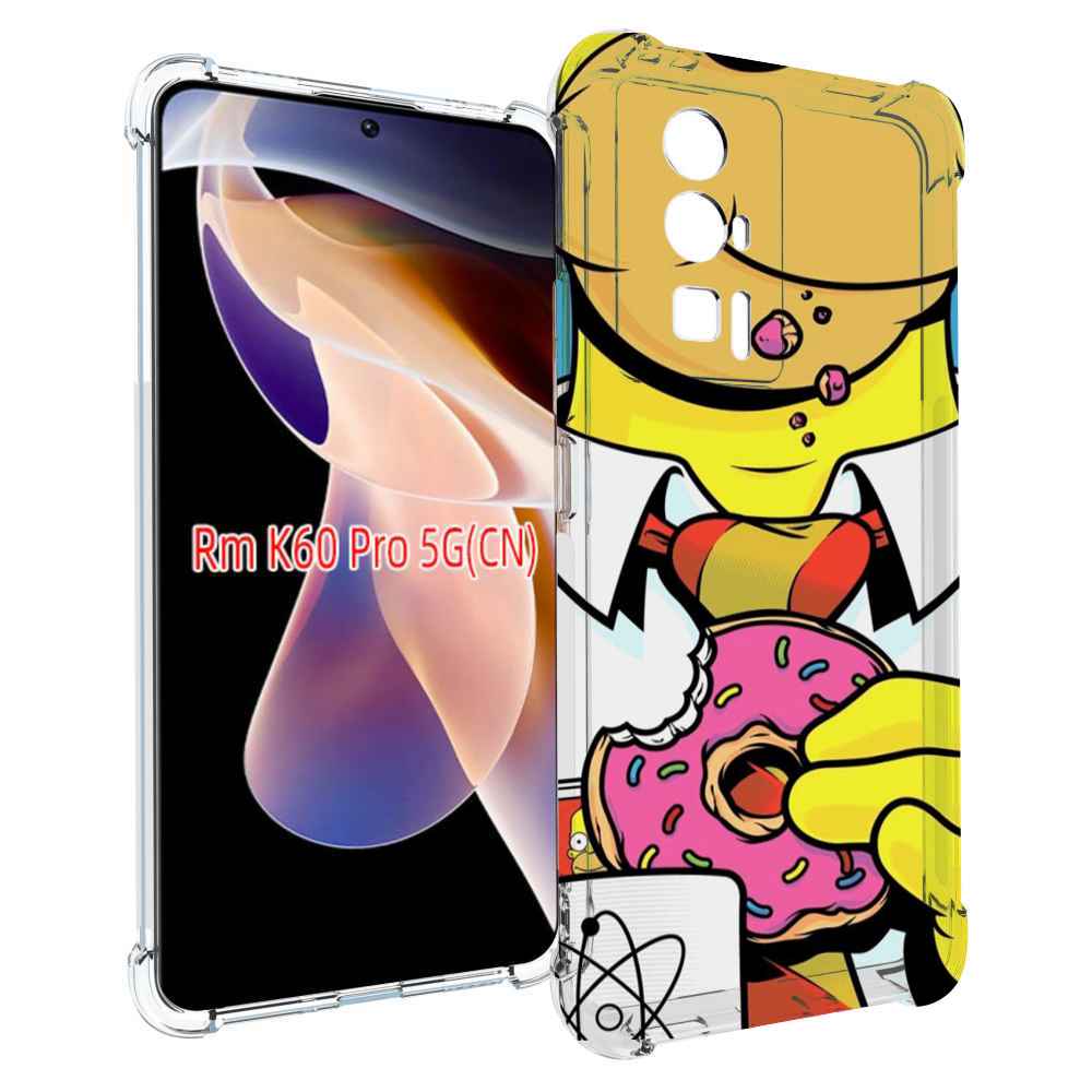 

Чехол MyPads Пончик для Xiaomi Redmi K60 Pro, Прозрачный, Tocco