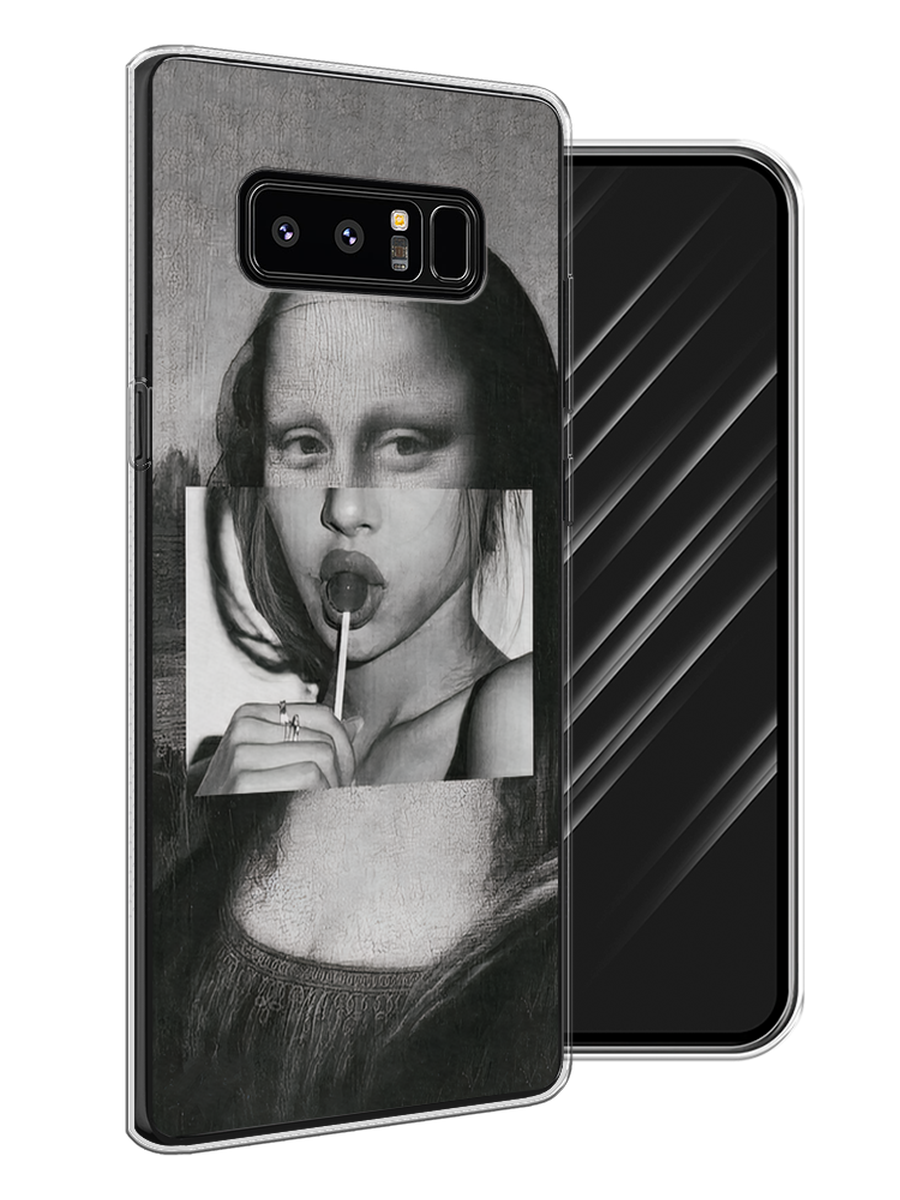 

Чехол Awog на Samsung Galaxy Note 8 "Mona Lisa sucking lollipop", Серый, 25250-9