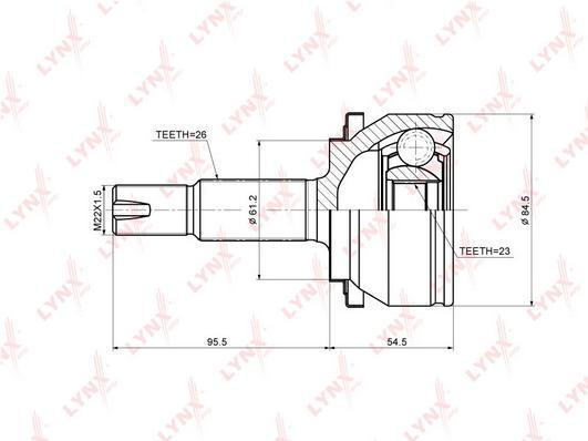 

Шрус наружный подходит для toyota auris_e150 1.33-1.6 06 / corolla_e150 1.33-1.6 06 co