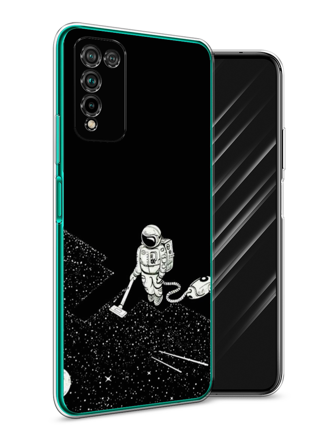 фото Чехол awog "космонавт с пылесосом" для honor 10x lite
