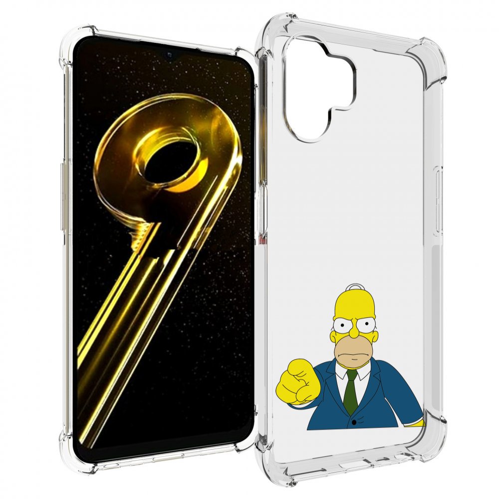

Чехол бампер MyPads гомер-злой для Realme 10 5G противоударный, Прозрачный, Tocco