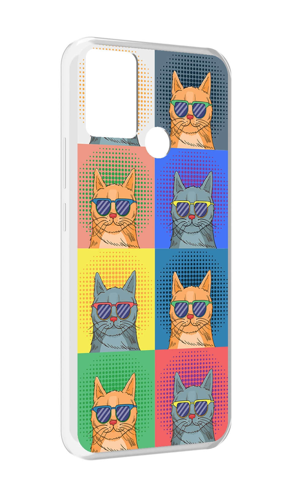 

Чехол MyPads разноцветные-коты для Infinix Hot 11 Play, Прозрачный, Tocco