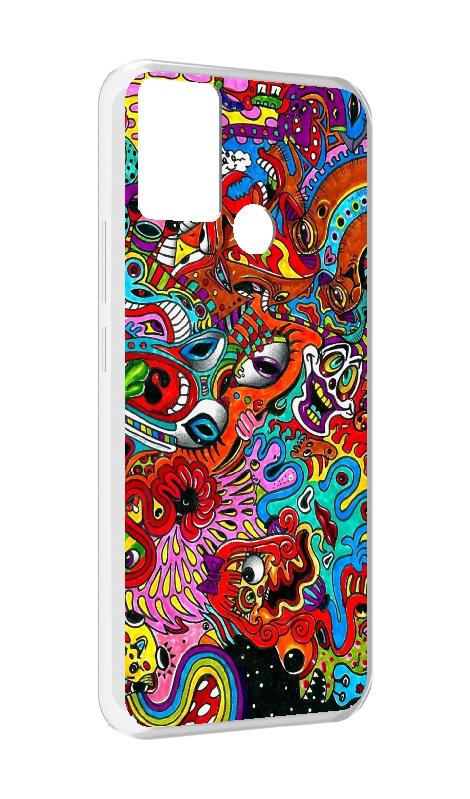 

Чехол MyPads разные абстракции яркие для Infinix Hot 11 Play, Прозрачный, Tocco