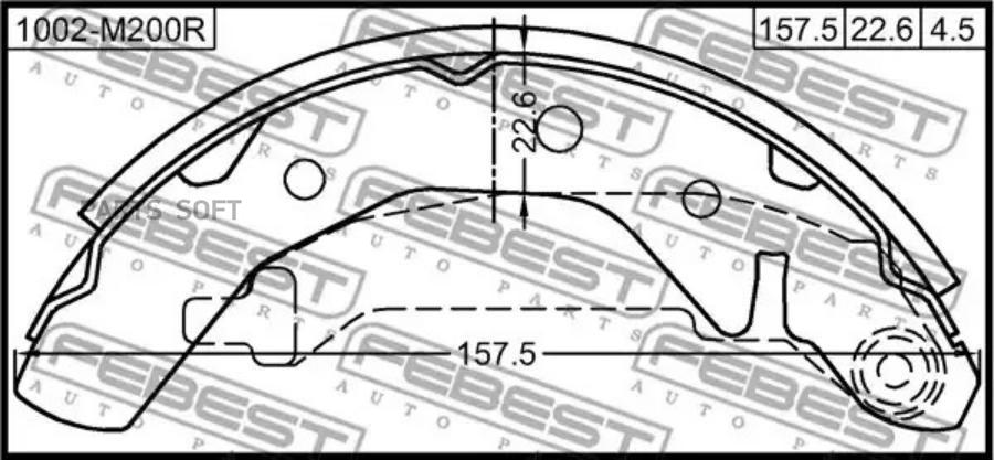 

Колодки барабанные 180x31 daewoo matiz 05-