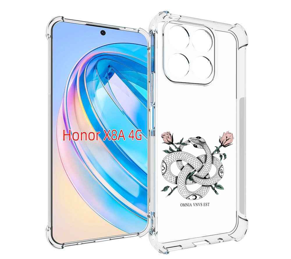 

Чехол MyPads нарисованная змея абстракция для Honor X8a, Tocco