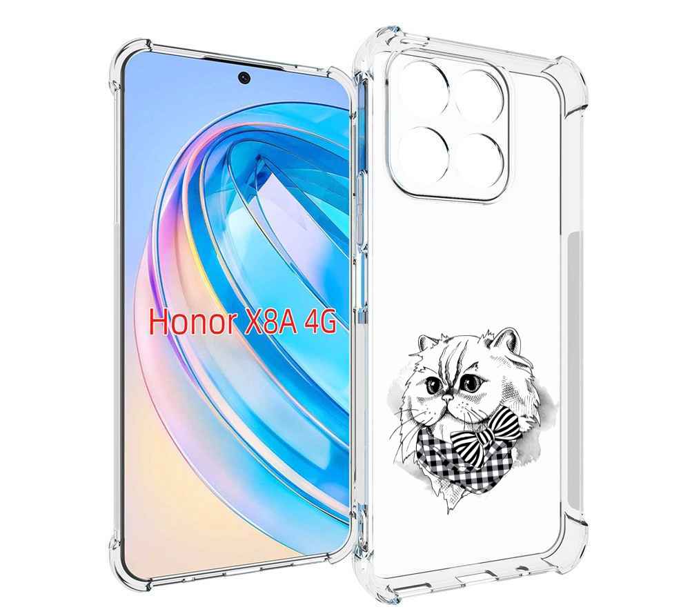 

Чехол MyPads нарисованная красивая кошечка для Honor X8a, Tocco