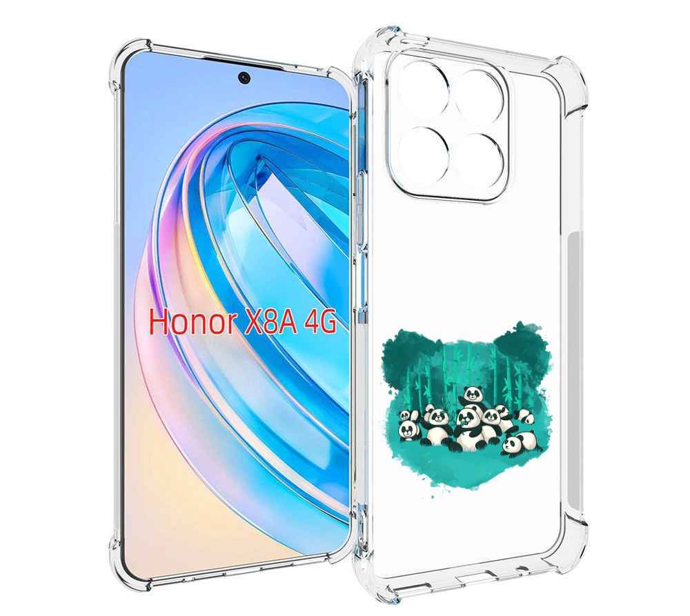 

Чехол MyPads нарисованные панды для Honor X8a, Tocco