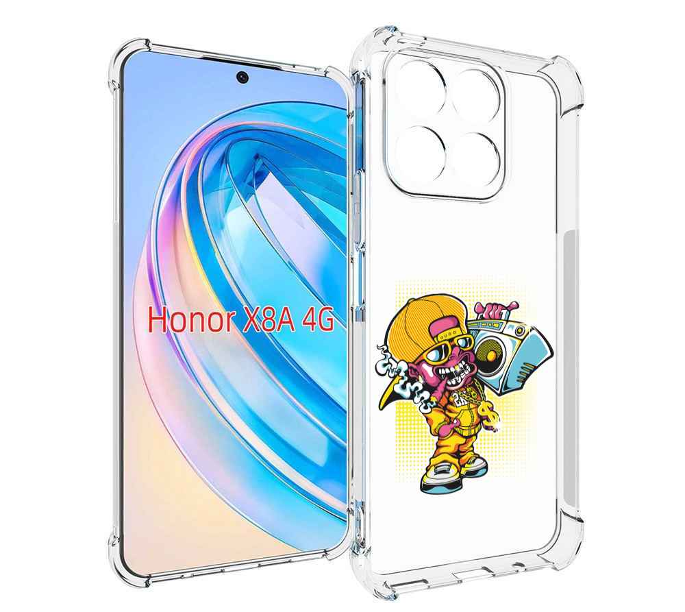 

Чехол MyPads нарисованный парень с колонкой для Honor X8a, Tocco