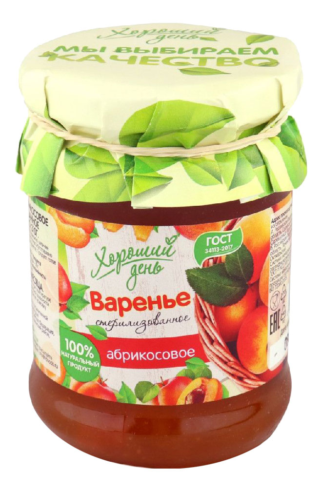 

Варенье Хороший день абрикосовое 310 г