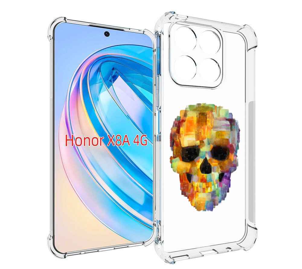 

Чехол MyPads нарисованный череп для Honor X8a, Tocco