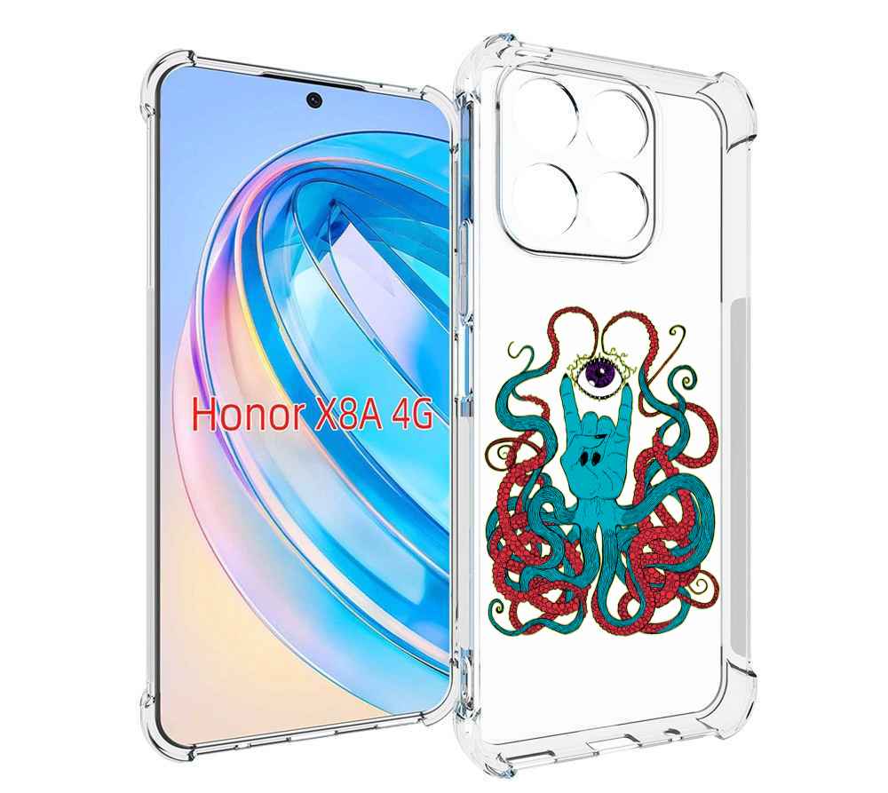

Чехол MyPads осьминог-рука абстракция для Honor X8a, Tocco