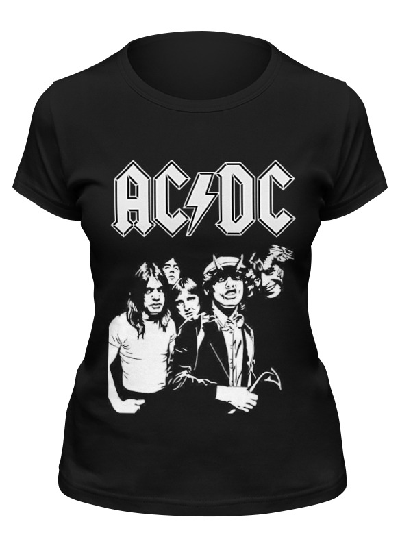 

Футболка женская Printio Ac/dc черная XL, Ac/dc