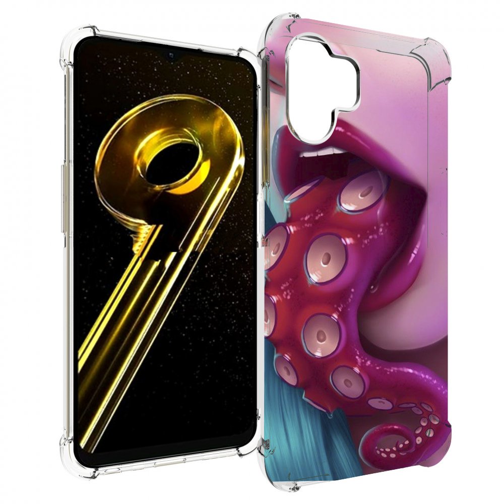 

Чехол бампер MyPads девушка с щупальцой женский для Realme 10 5G..., Прозрачный, Tocco