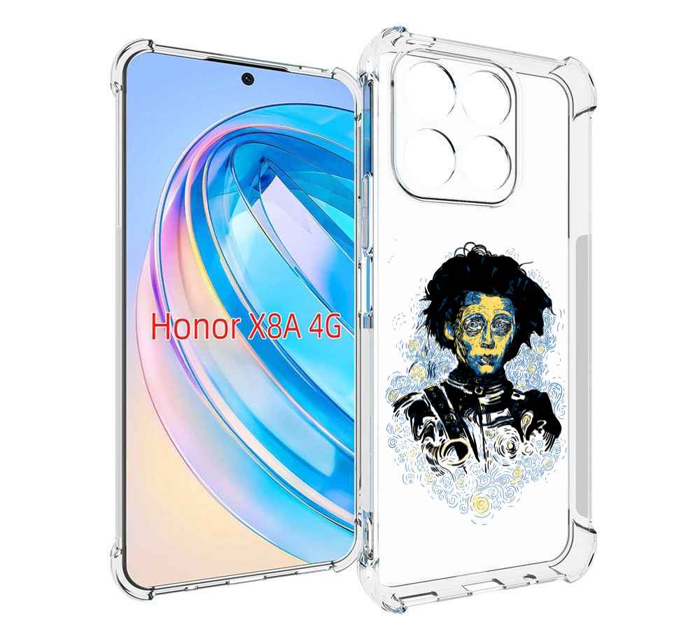 

Чехол MyPads парень черно-белый абстракция для Honor X8a, Tocco