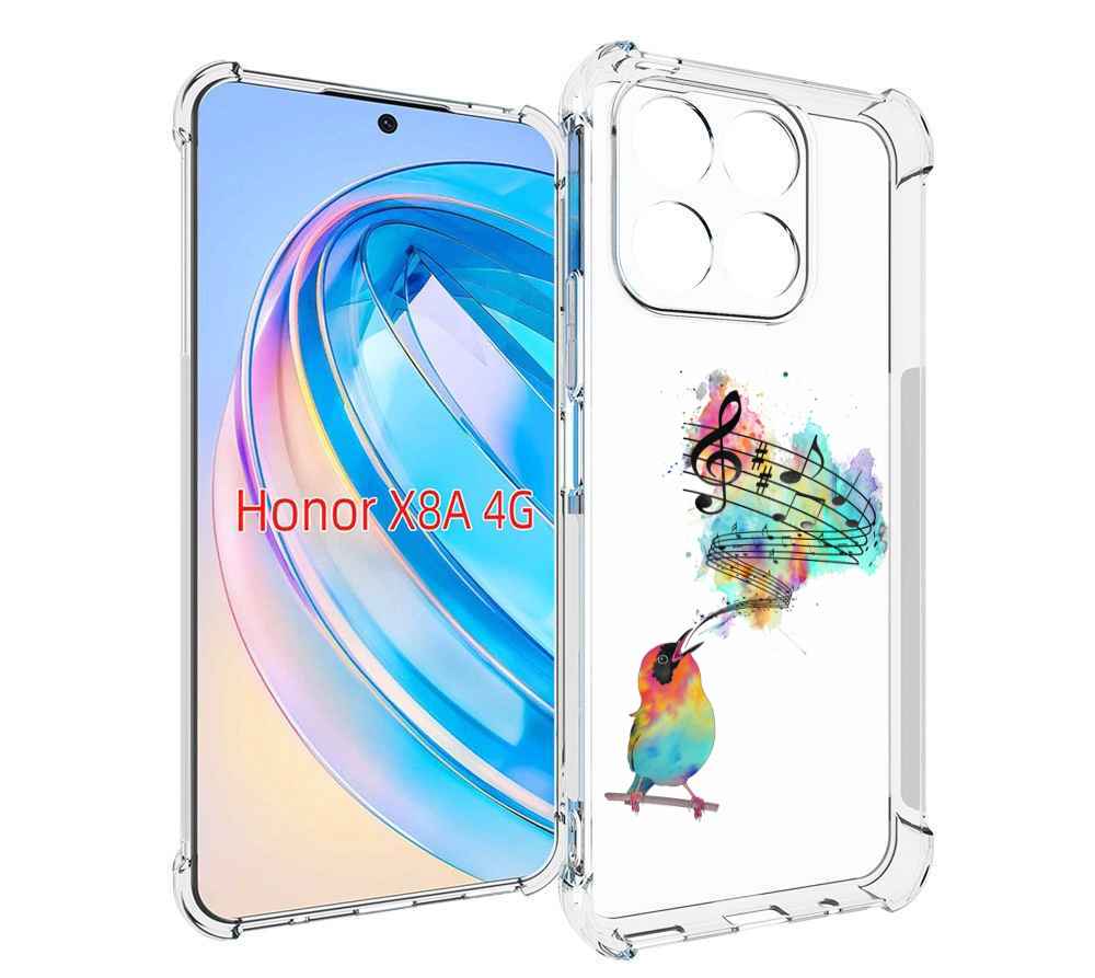 

Чехол MyPads певчая птичка для Honor X8a, Tocco