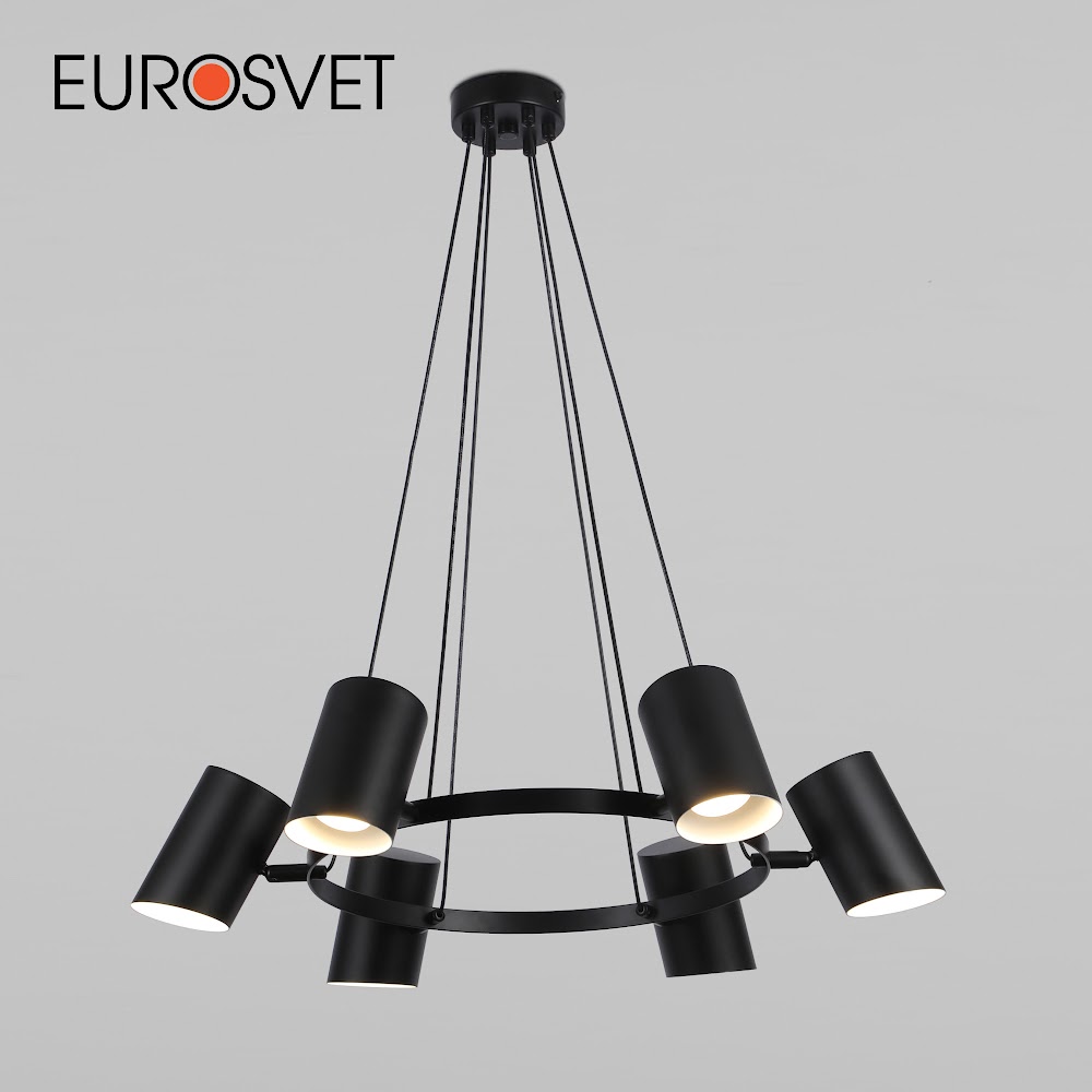 

Подвесной светильник Eurosvet Splay 70147/6 черный 50 Вт GU10, Splay