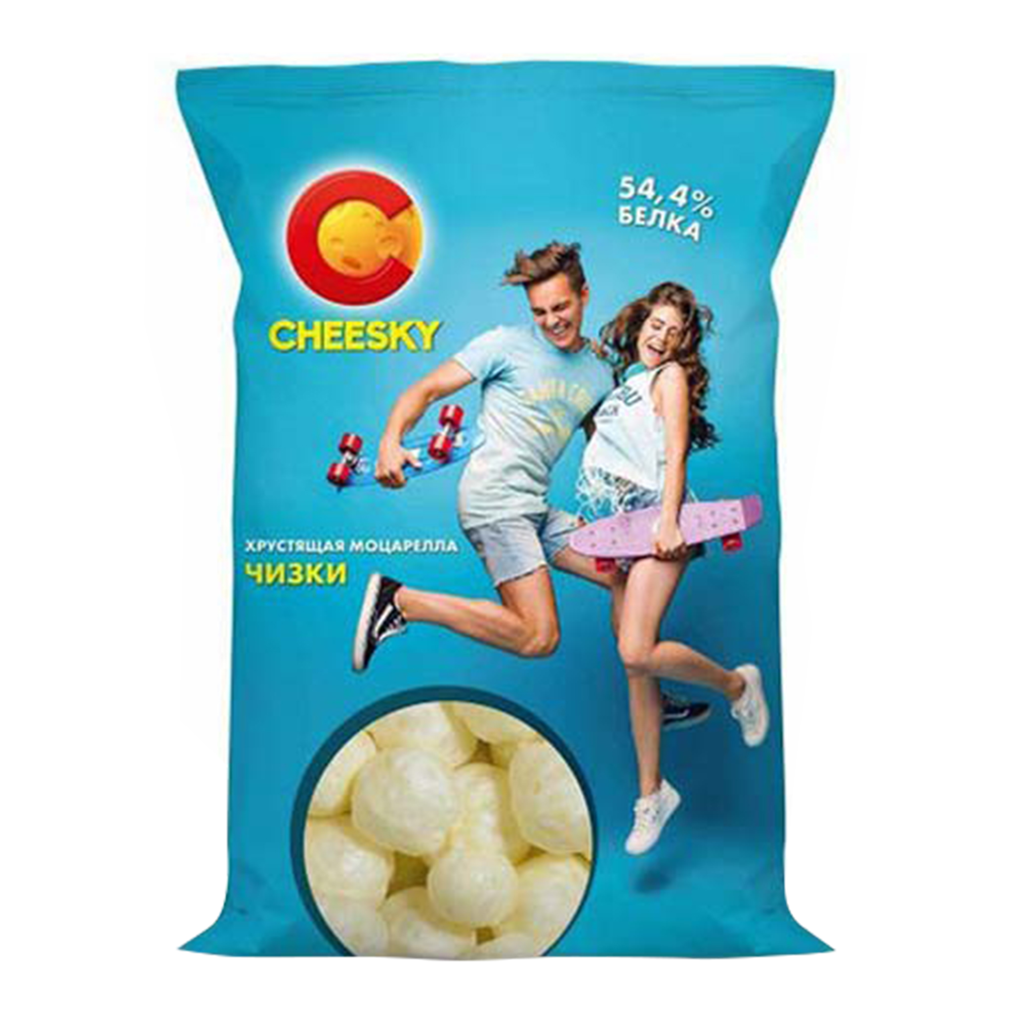 

Сыр Cheesky сухой моцарелла хрустящая 22 г