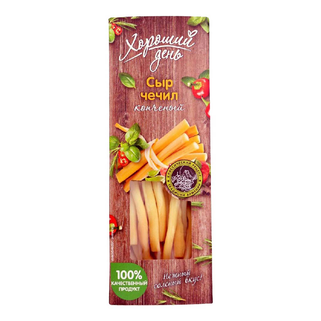 

Сыр Хороший день Чечил копченый 43% 100 г