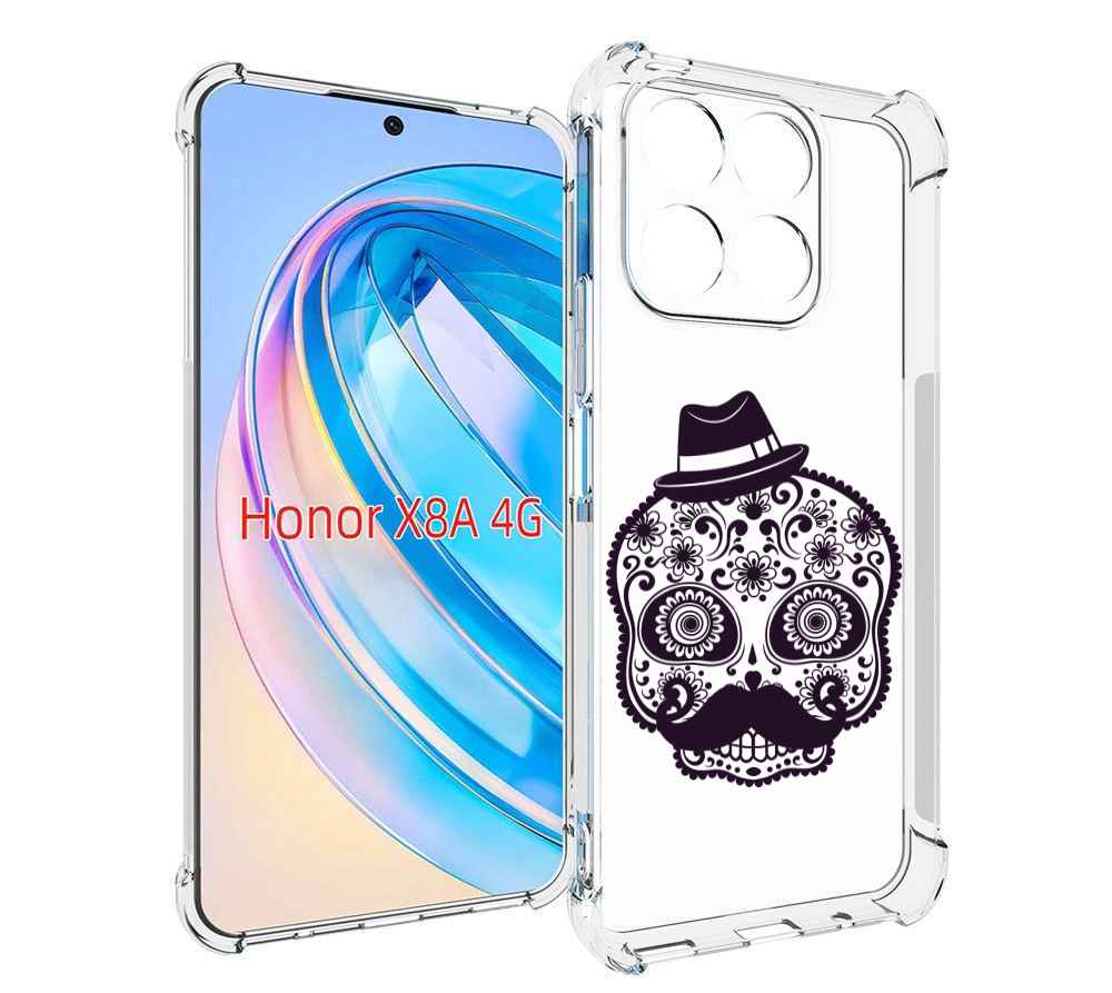 

Чехол MyPads разрисованный скелет для Honor X8a, Tocco