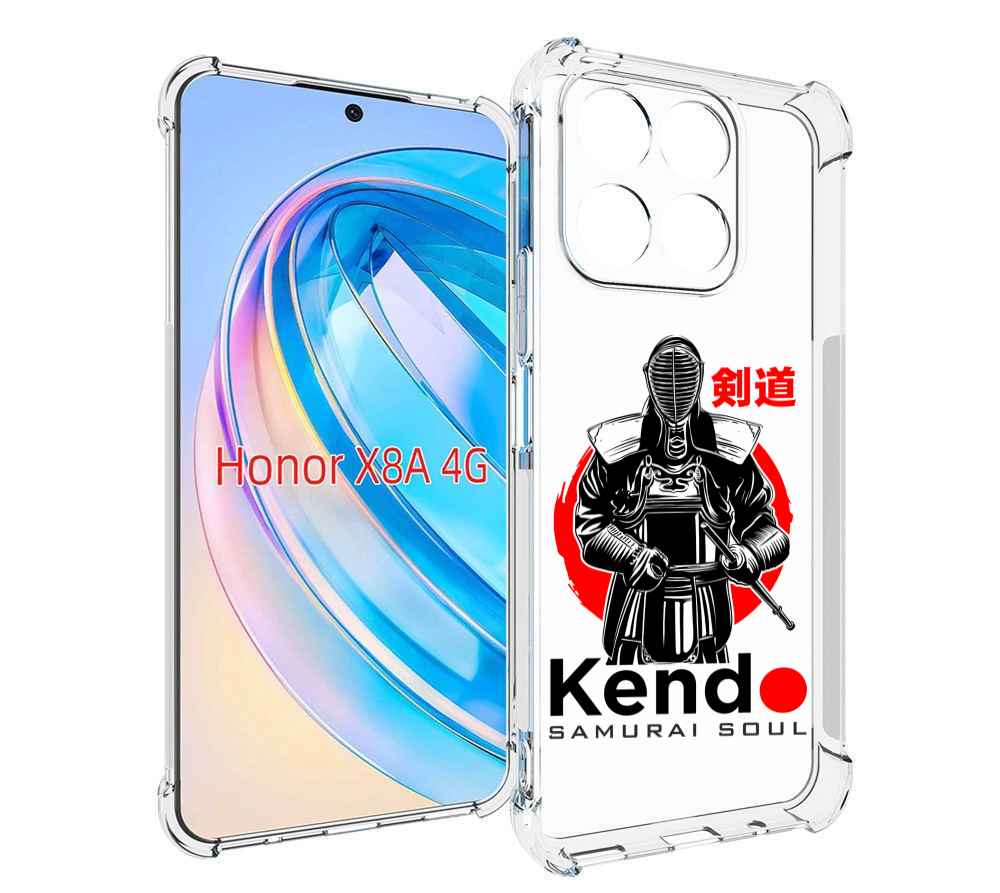

Чехол MyPads рисованый самурай для Honor X8a, Tocco