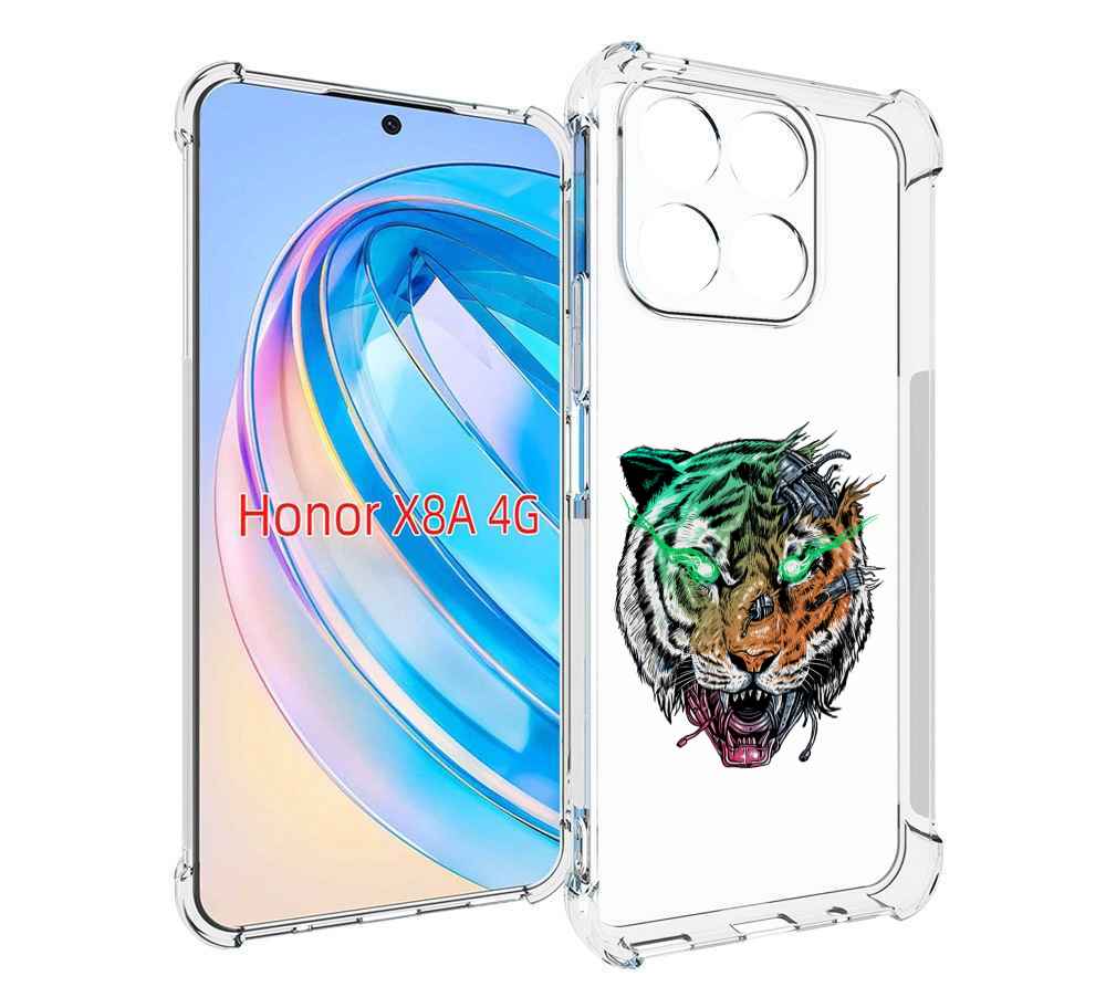 

Чехол MyPads робо-тигр для Honor X8a, Tocco
