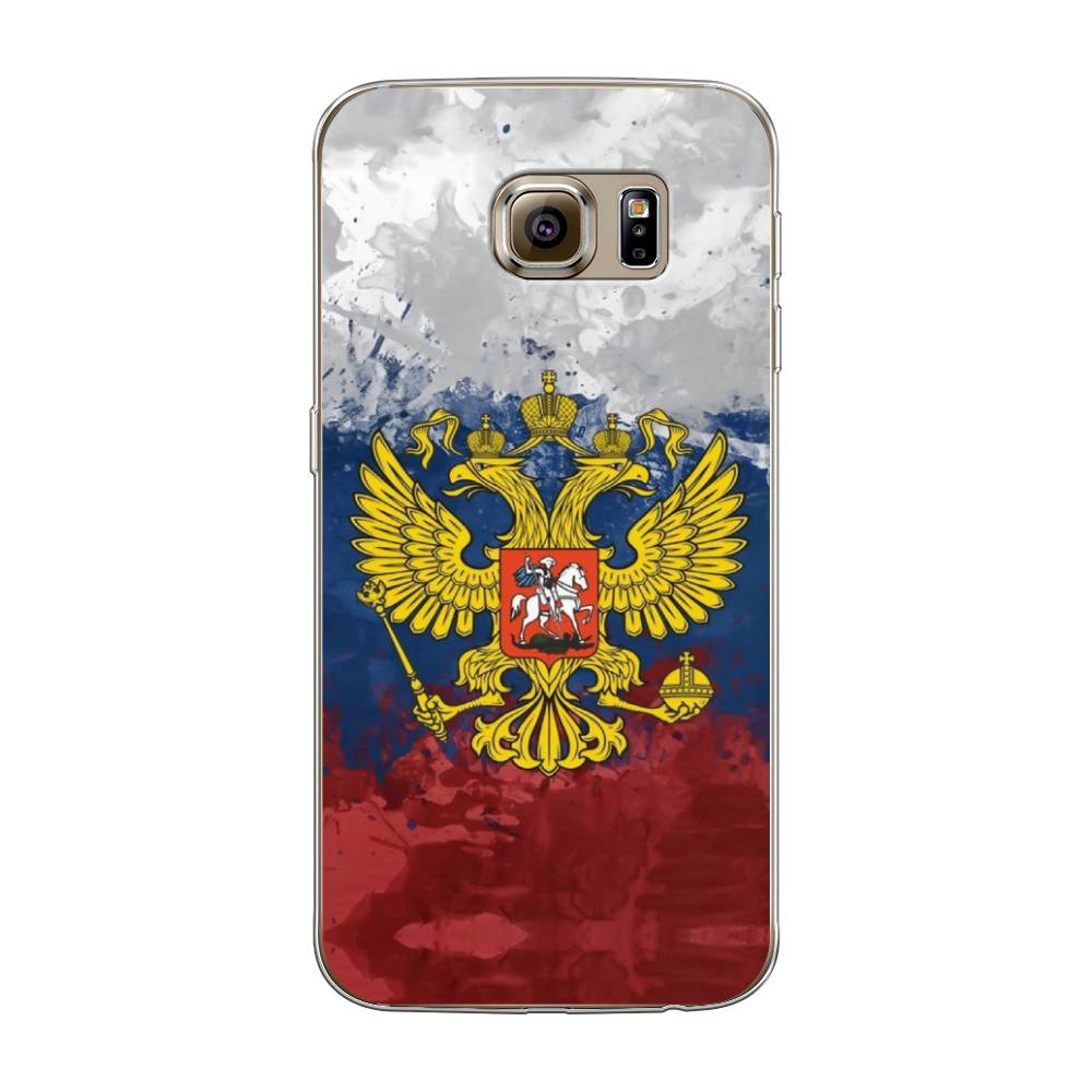 

Чехол Awog на Samsung Galaxy S6 "РФ", Белый;синий;красный, 24350-5