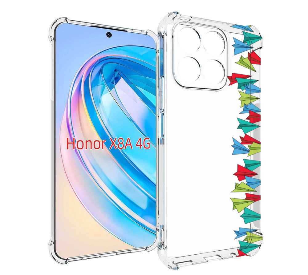 

Чехол MyPads самолетики из листочков для Honor X8a, Tocco