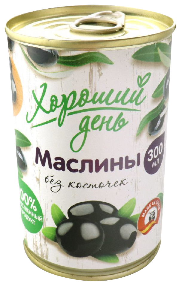 

Маслины Хороший день без косточки 300 мл