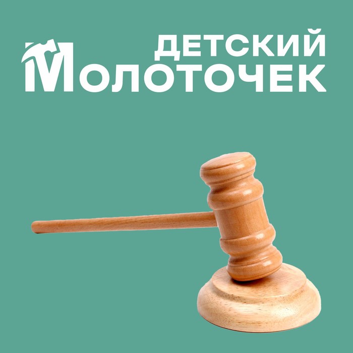 

Деревянный детский молоточек Судья 4,5x8x33 см