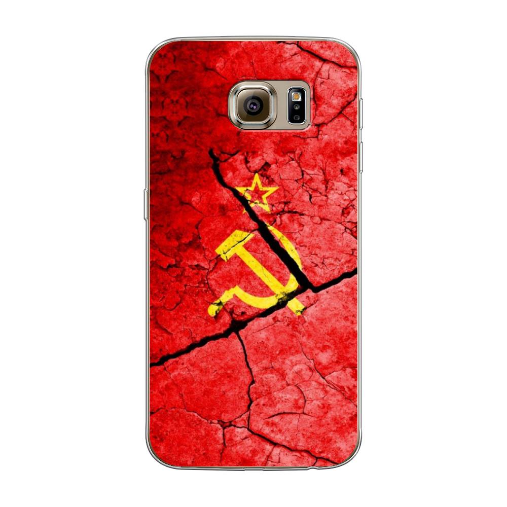 

Чехол Awog на Samsung Galaxy S6 "СССР", Красный;черный;желтый, 24350-5