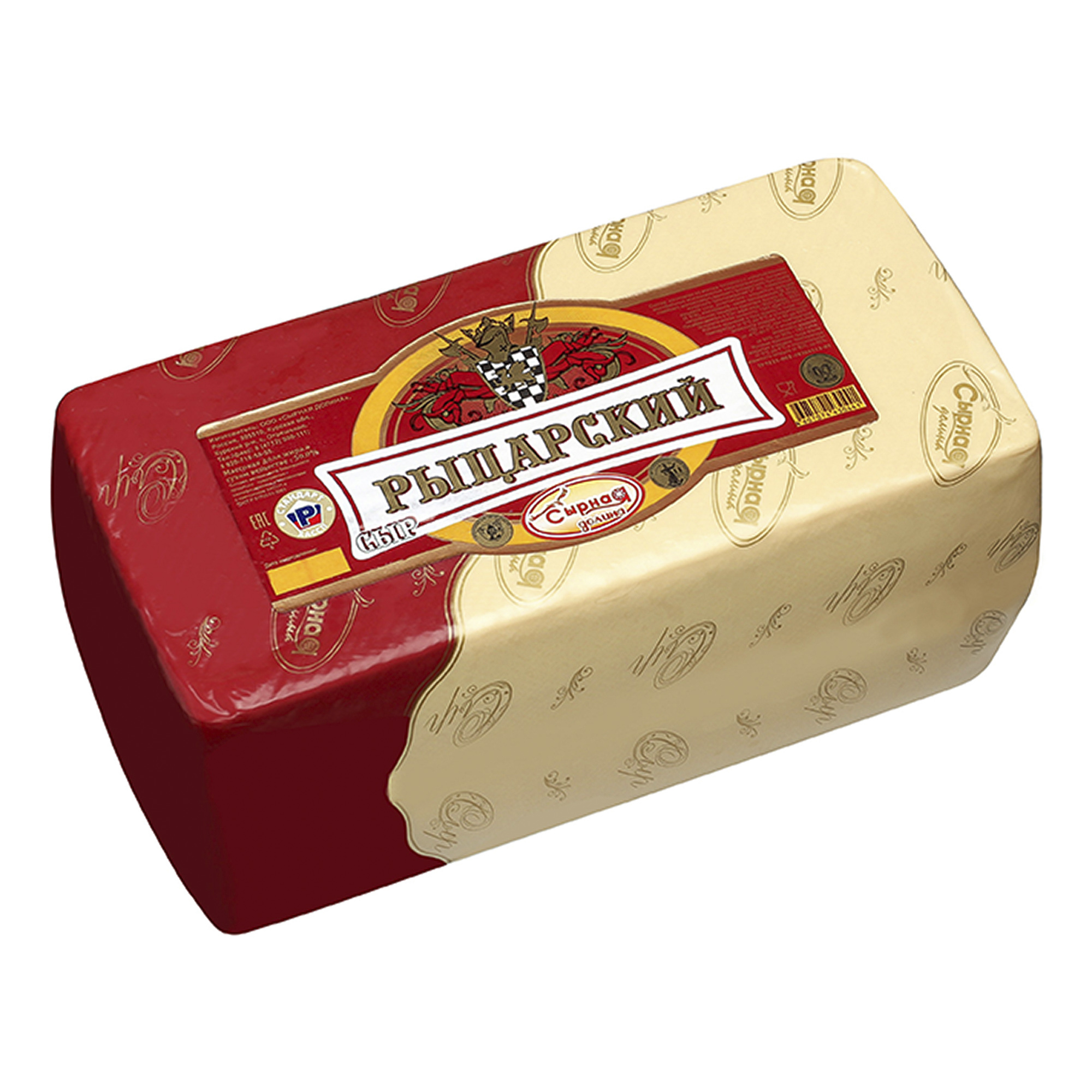 

Сыр твердый Сырная Долина Рыцарский 50%