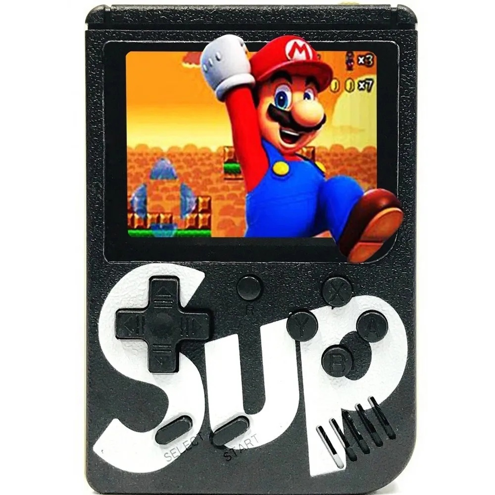 фото Портативная игровая консоль sup black game box 8 bit 400 встроенных игр black nobrand