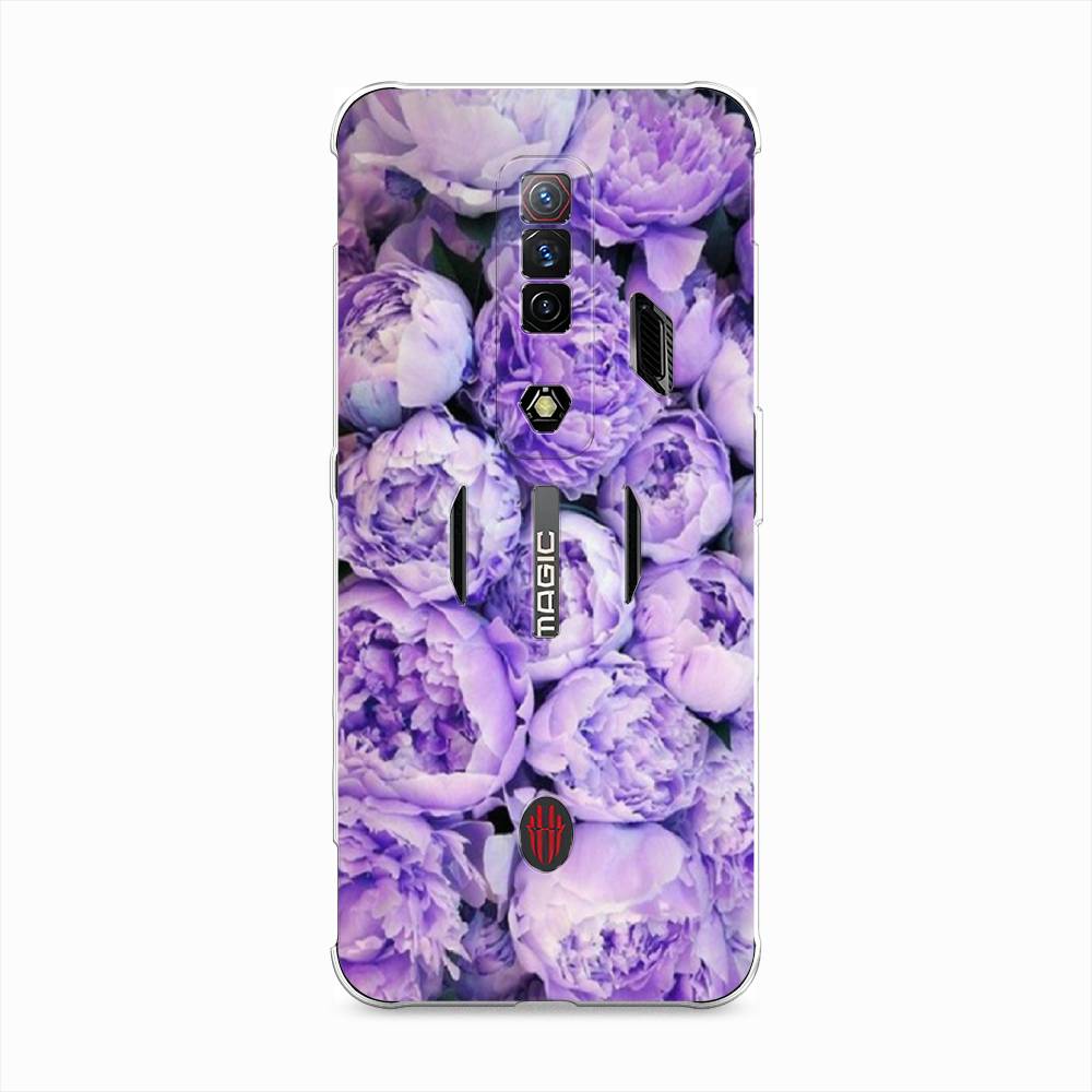 

Чехол Awog на ZTE Nubia Red Magic 7S / ЗТЕ Нубия Ред Мэджик 7С "Пионы сиреневые", Разноцветный, 136350-8