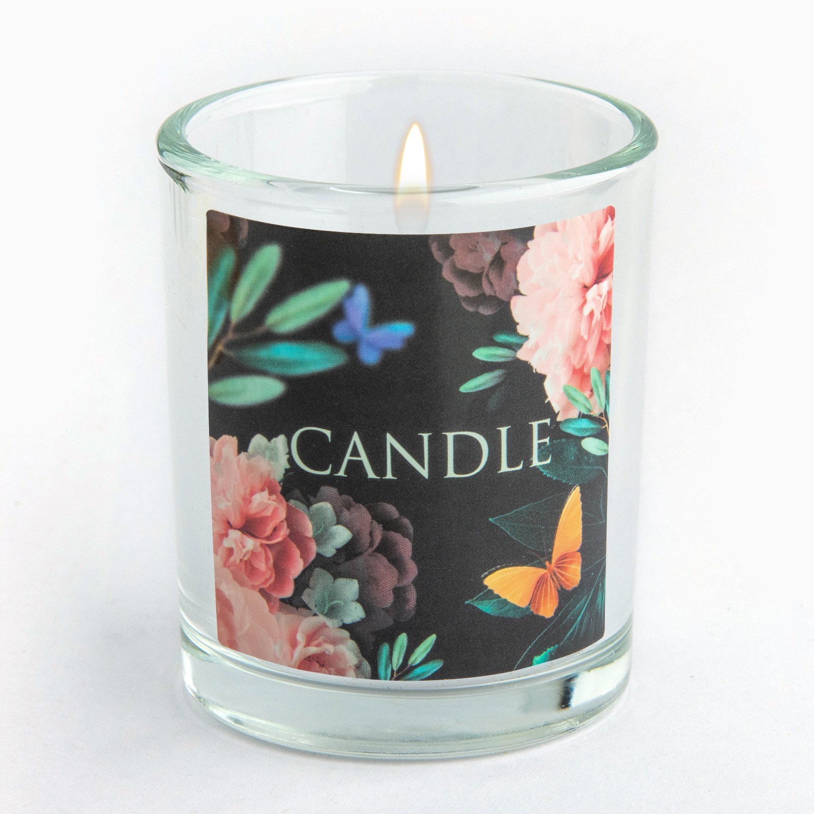 

Стакан для свечи с наклейкой "Candle", 5 х 6 х 5 см