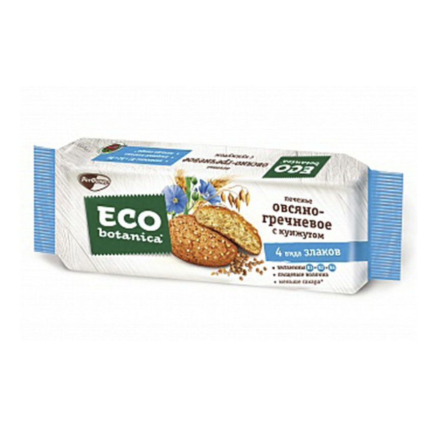 Печенье Eco Botanica овсяно-гречневое с кунжутом 280 г