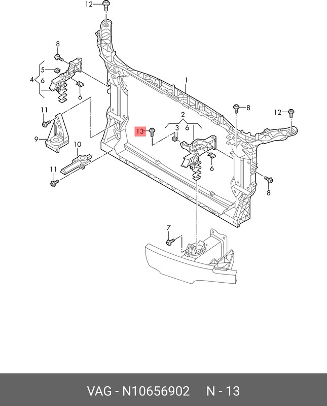 Саморез N10656902 VAG