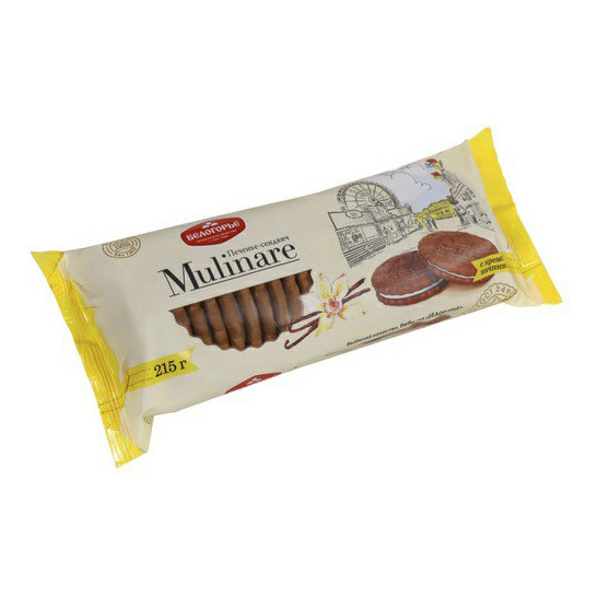 Печенье Белогорье Mulinare с кремовой начинкой 215 г