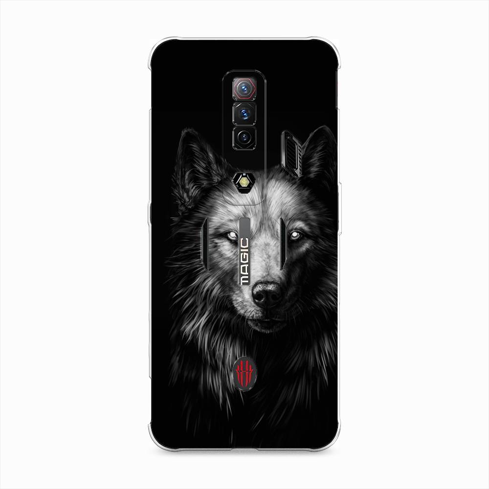 

Чехол Awog на ZTE Nubia Red Magic 7S / ЗТЕ Нубия Ред Мэджик 7С "Волк черно белый", Белый;черный, 136350-1