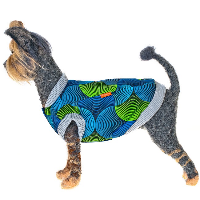 фото Куртка happy puppy иллюзия для собак (синий, m, унисекс)