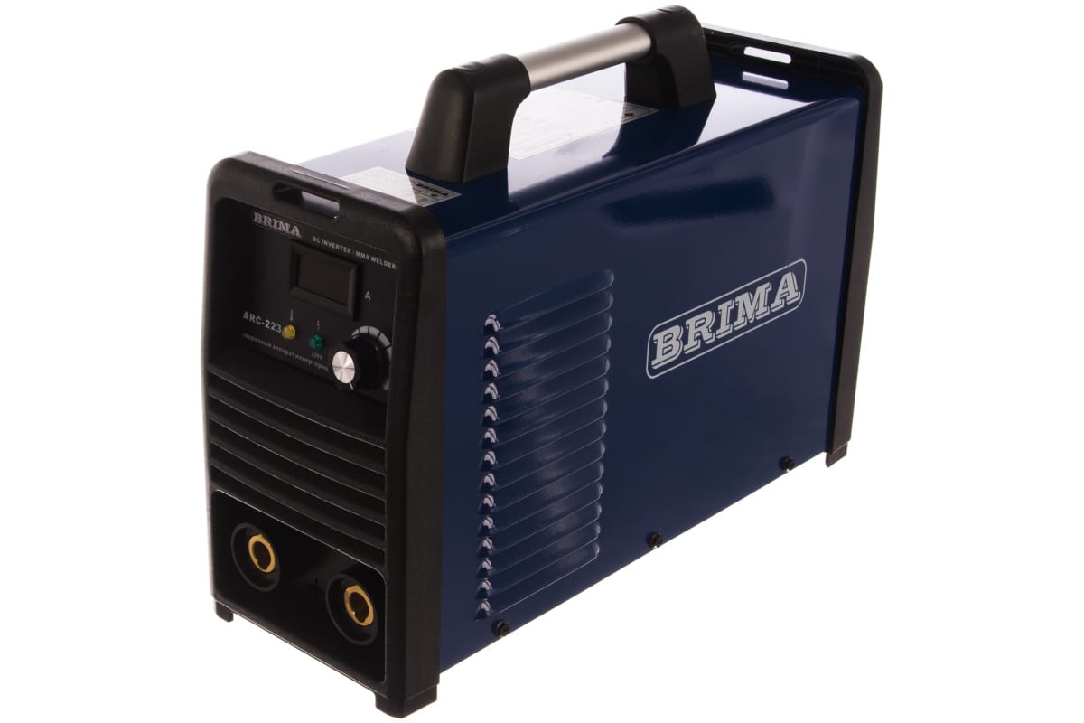 Аппарат инверторный BRIMA PROFESSIONAL ARC-223 (220В) в кейсе полуавотомат brima mig 160 220в