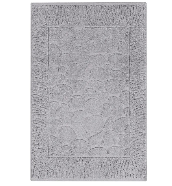 Полотенце-коврик махровое для ног 50х70 (коврик) Mia Cara светло-серый