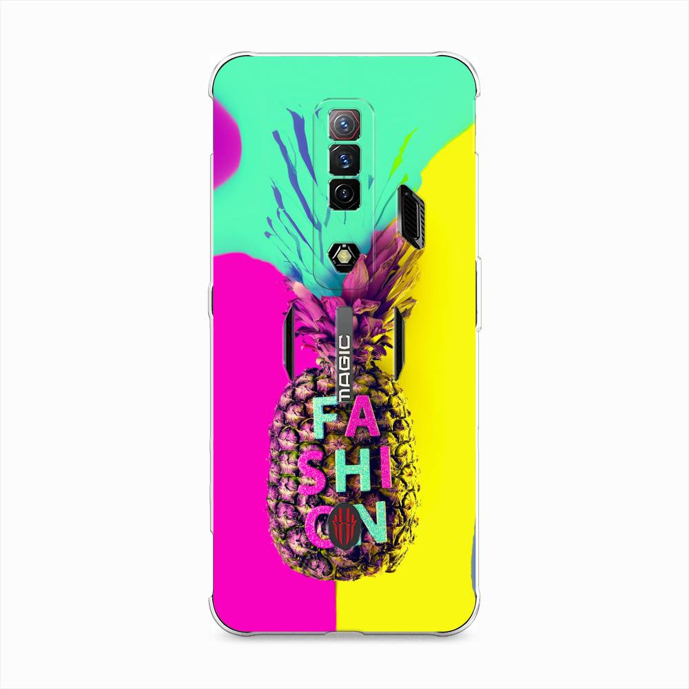 

Чехол Awog на ZTE Nubia Red Magic 7S / ЗТЕ Нубия Ред Мэджик 7С "Кислотный ананас", Разноцветный, 136350-10