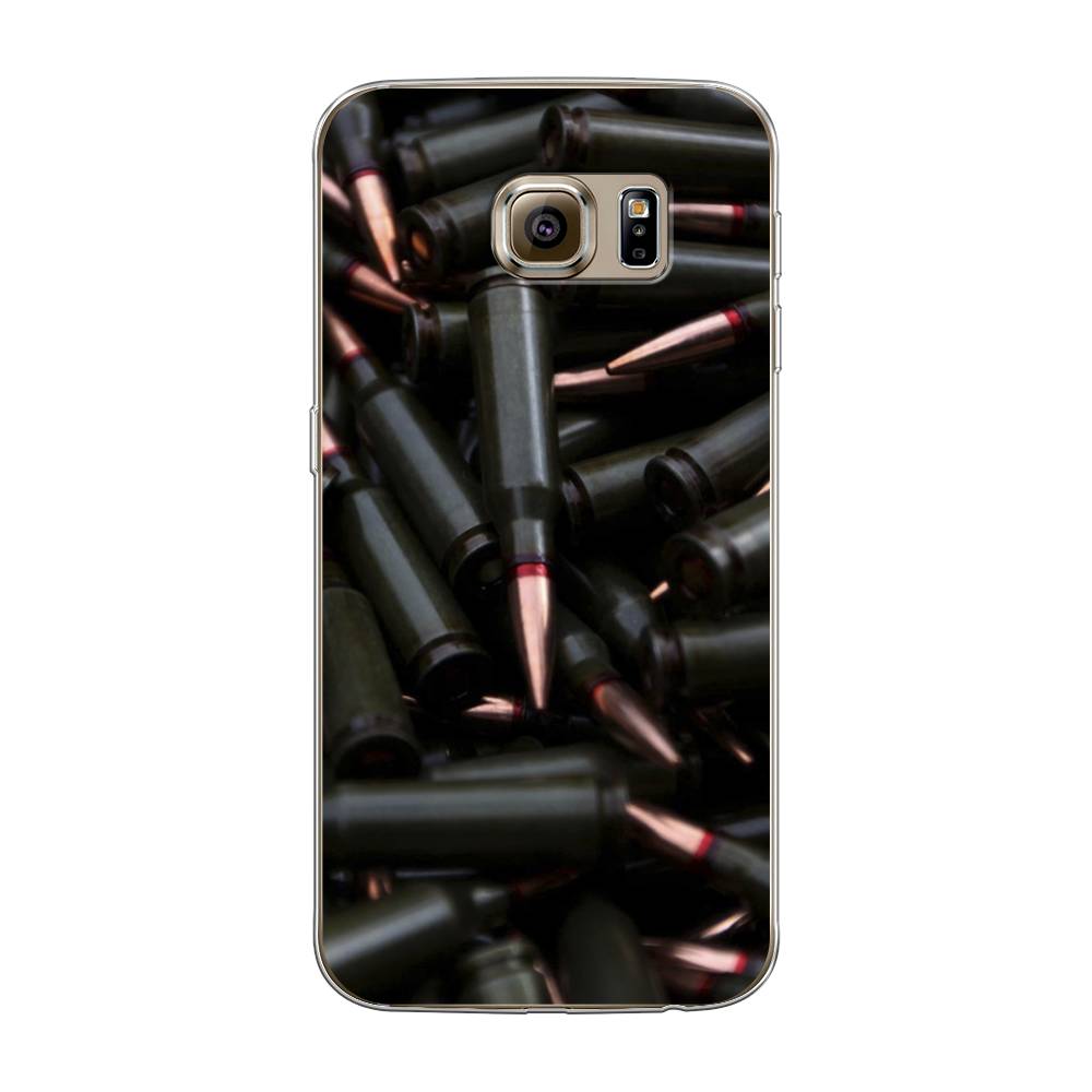 

Чехол Awog на Samsung Galaxy S6 "Пули черные", Черный;коричневый, 24350-5