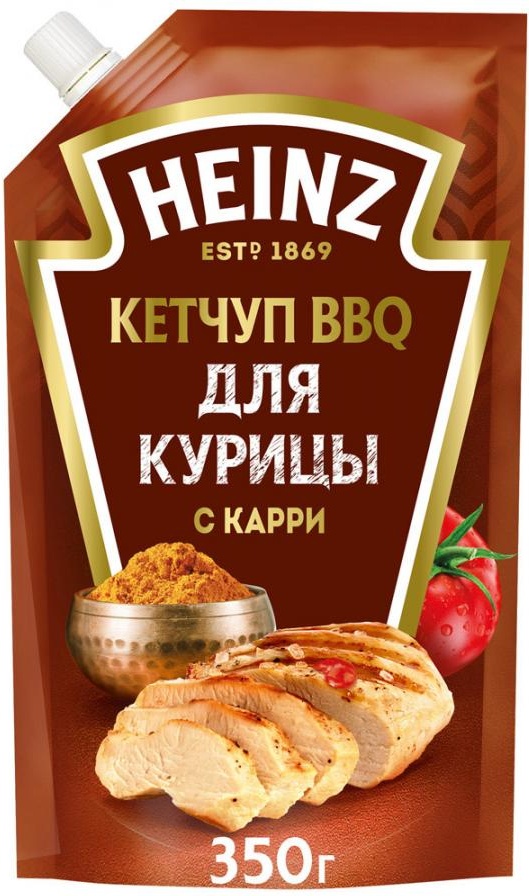 

Кетчуп Heinz BBQ для курицы с карри 350г