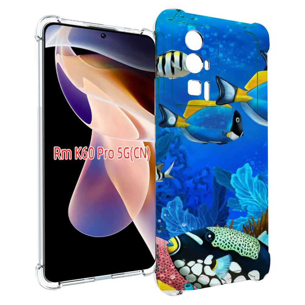 Чехол MyPads Рыбки для Xiaomi Redmi K60 Pro