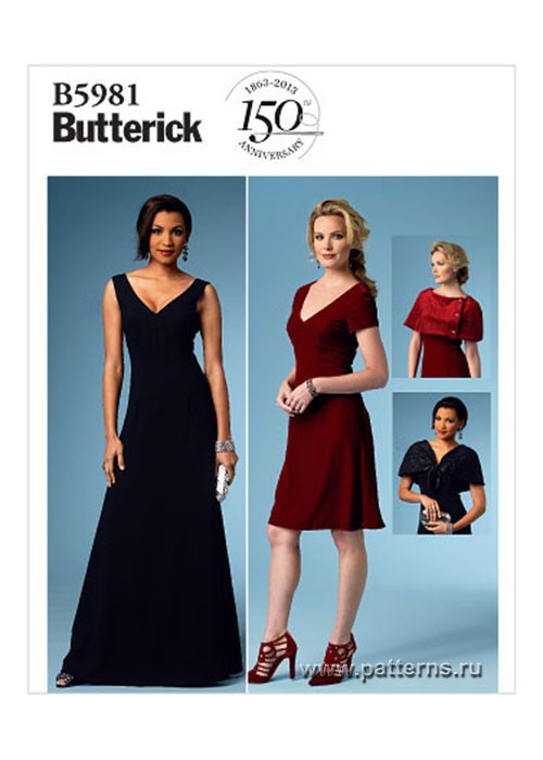 

Выкройка Butterick №5981 — Платье
