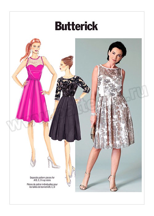 

Выкройка Butterick №6415 — Платье