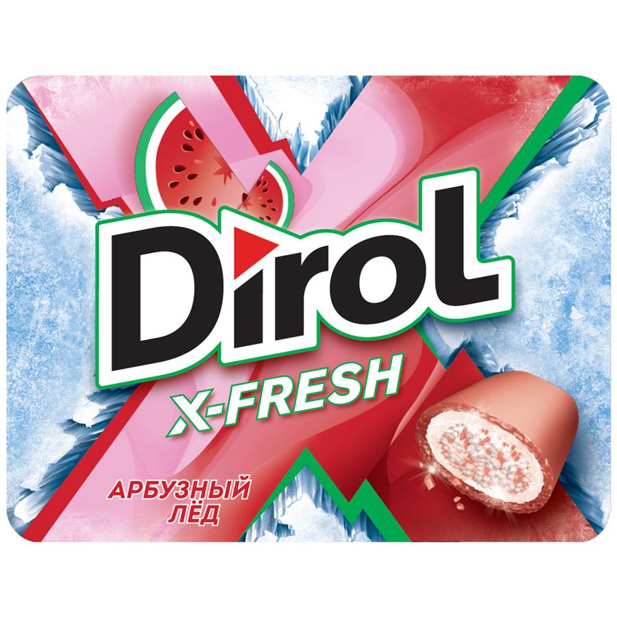 фото Жевательная резинка dirol x-fresh арбузный лед 64г