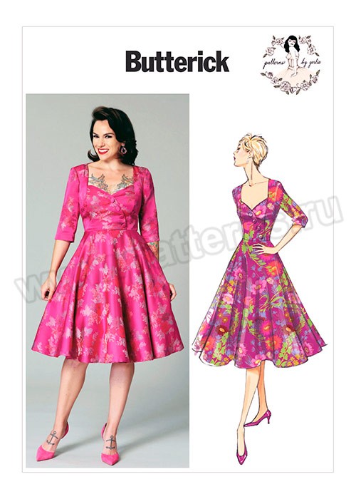 

Выкройка Butterick №6412 — Платье