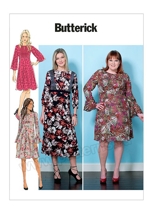 

Выкройка Butterick №6481 — Платье с завышенной талией
